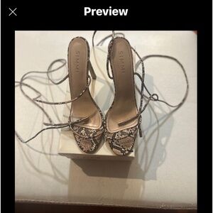 Simmi snake skin heels